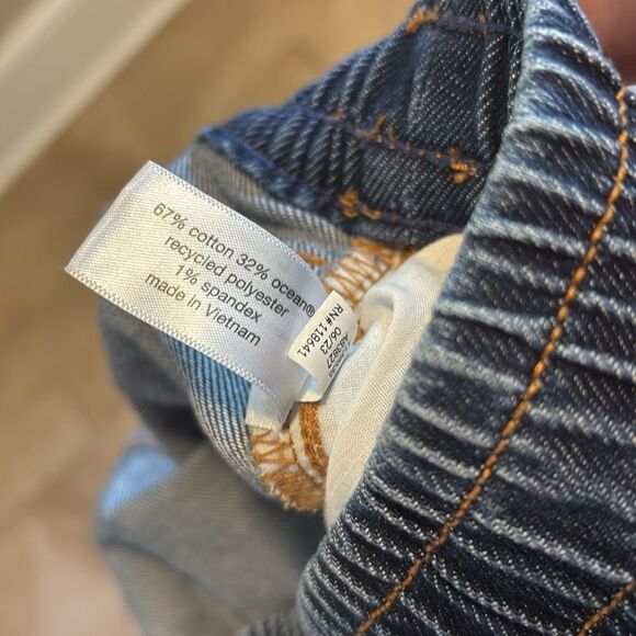 Lane Bryant pull on jeans size 16 mid rise relaxed straight - Picture 6 of 7